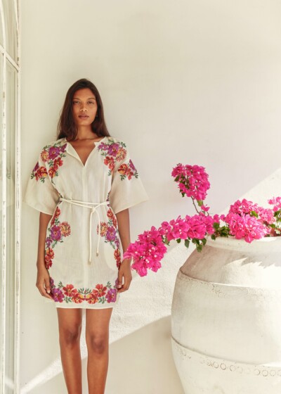 Featured image for “Frida Embroidery Mini Dress by MOS The Label”